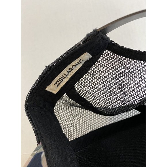 Billabong Women Cap Mesh Trucker Snapback Baseball Hat Beachy Plants - Picture 5 of 5